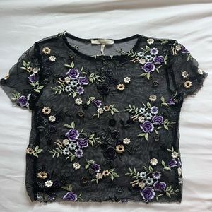 Beautiful urban outfitters mesh crop top